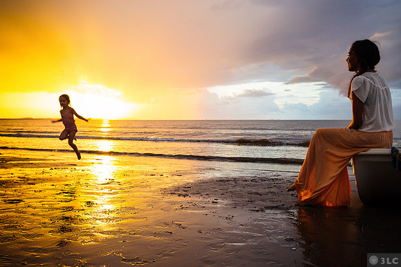 A happy sunset
